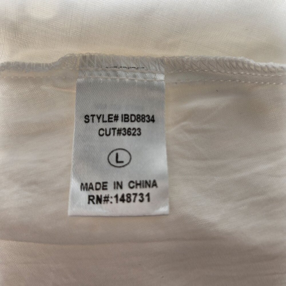 THE IMPECCABLE PIG Cut it Out Romantic White Eyelet Mini Dress Size L LIKE NEW! - Picture 9 of 16